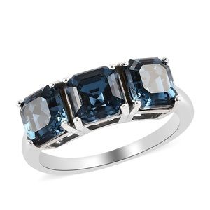 Swarovski Blue and Silver Ring